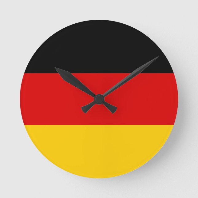 Deutschland Runde Wanduhr (Vorderseite)