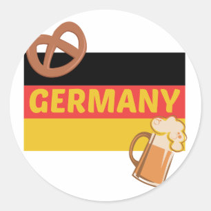 Deutschland Runder Aufkleber