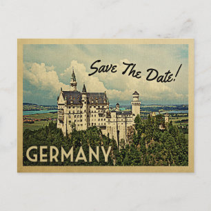 Deutschland Save the Date Schloss Neuschwanstein Ankündigungspostkarte