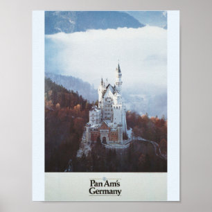 Deutschland Schloss im Gebirge Poster