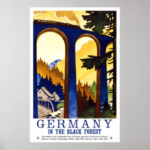 Deutschland Schwarzwälder Jahrgang Poster