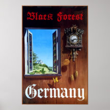Deutschland, Schwarzwälder Reiseplakat