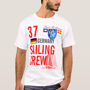 Deutschland-Segeln-Crew nautisch T-Shirt