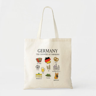 Deutschland Sehenswürdigkeiten Tote Bag, Deutschla Tragetasche