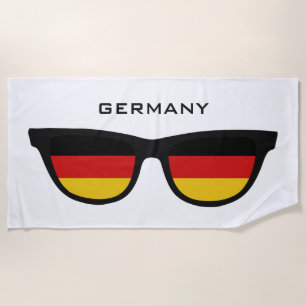 DEUTSCHLAND Shades benutzerdefinierte Text Strandt Strandtuch
