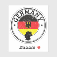Deutschland Siegel Sticker Rundfahne für Laptop Bo