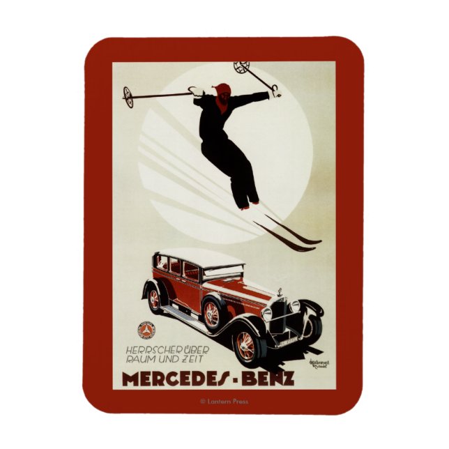 Deutschland - Skier Jumping Magnet (Vertikal)