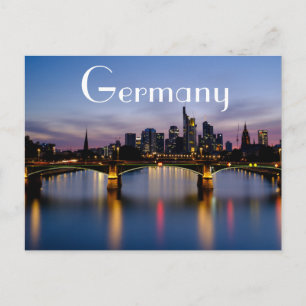Deutschland Skyline Postkarte