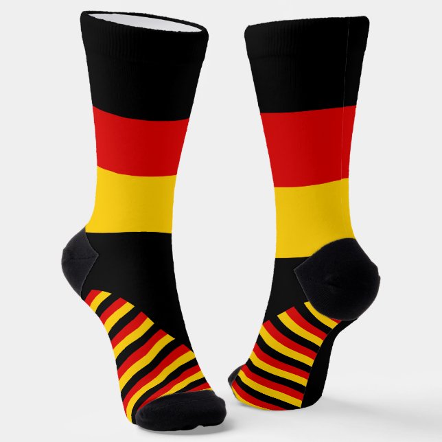 Deutschland Socken, deutsche Flaggenfarben / Sport Socken (Gewinkelt)