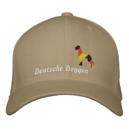 Deutschland Stick Dogge, Deutsche Doggenstickerin Bestickte Baseballkappe