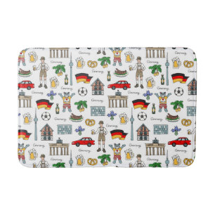 Deutschland Symbolmuster Badematte