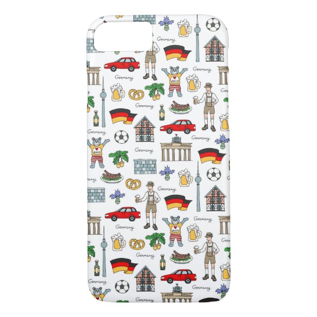 Deutschland| Symbolmuster Case-Mate iPhone Hülle (Rückseite)