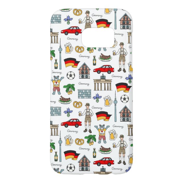 Deutschland| Symbolmuster Case-Mate Samsung Galaxy Hülle (Rückseite)