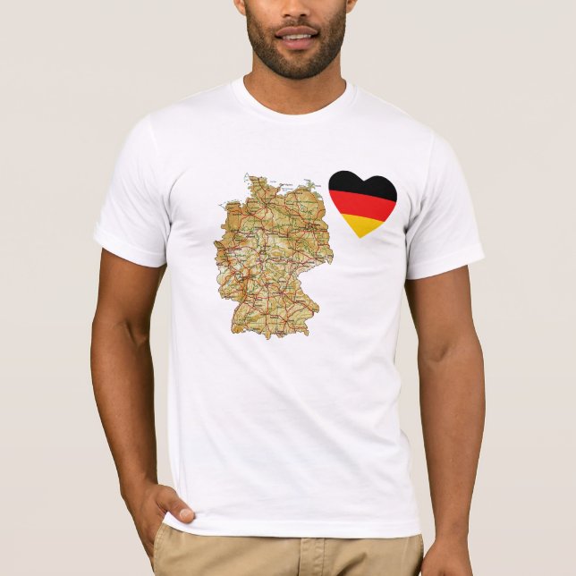 Deutschland - T - Shirt für Flaggen (Vorderseite)