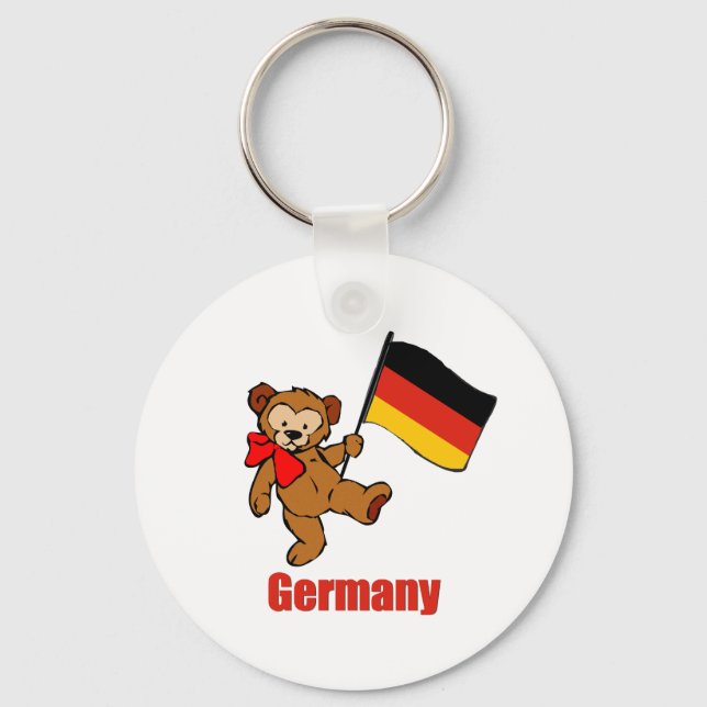 Deutschland Teddy Bear Schlüsselanhänger (Vorderseite)
