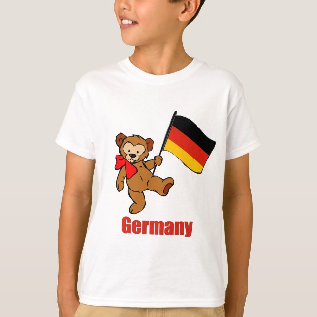 Deutschland-Teddybär T-Shirt (Vorderseite)