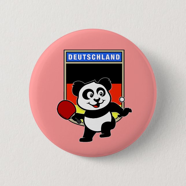 Deutschland Tischtennis Panda Button (Vorderseite)