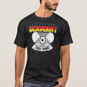 Deutschland Tischtennis unterstützt deutsche Pingp T-Shirt