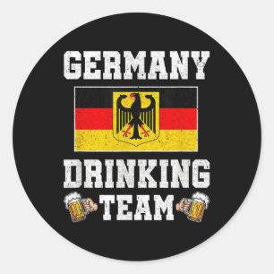 Deutschland trinken Team Deutschland Bierfestivals Runder Aufkleber