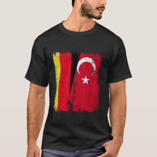 Deutschland Türkei Halbflagge Türkei Deutsch Türki T-Shirt