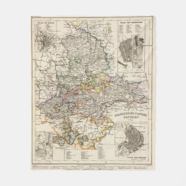 Deutschland und Preußen Fleecedecke (Vorderseite)