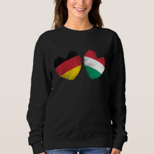 Deutschland Ungarn Herz Deutsche Flagge Ungarische Sweatshirt