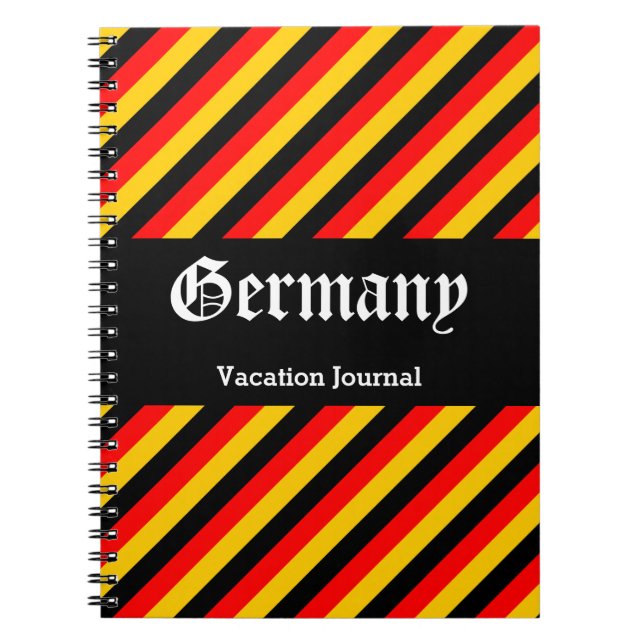 Deutschland Vacation Journal Notebook Notizblock (Vorderseite)