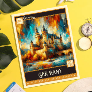 Deutschland   Vintage Malerei Postkarte