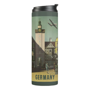 DEUTSCHLAND Vintage-Reise-Tumbler Thermosbecher