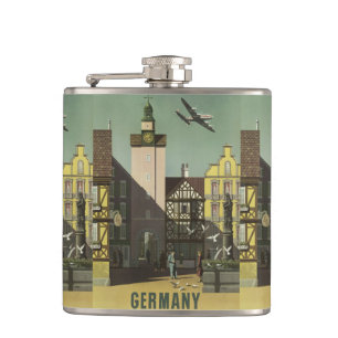 DEUTSCHLAND Vintage Reiseflasche Flachmann