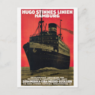 Deutschland Vintage Reiseplakat Restauriert 1930 Postkarte