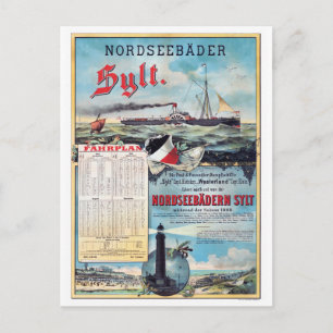Deutschland Vintage-Reiseposter Restauriert 1888 Postkarte