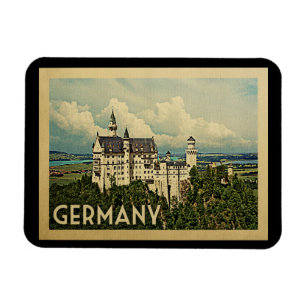 Deutschland Vintage Travel Magnet
