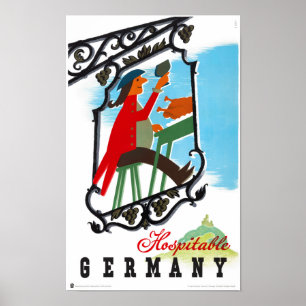 Deutschland Vintage Travel Poster wiederhergestell