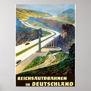 Deutschland Vintage Travel Poster wiederhergestell