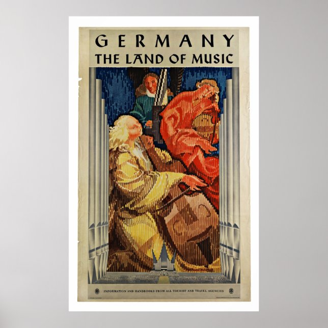 Deutschland - Vintage Travel Posters Poster (Vorne)