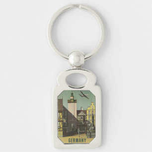 DEUTSCHLAND Vintage Travel Schlüsselkette Schlüsselanhänger