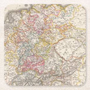 Deutschland von 1495 bis 1618 rechteckiger pappuntersetzer