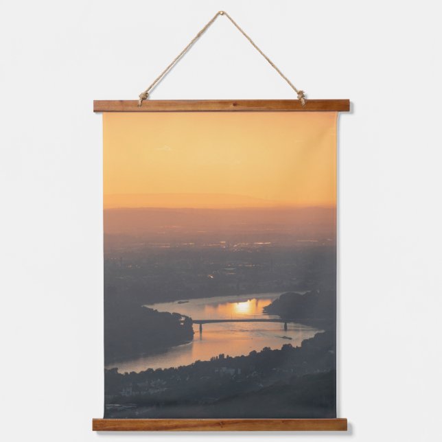 Deutschland Wandteppich Mit Holzrahmen (Vorderseite)