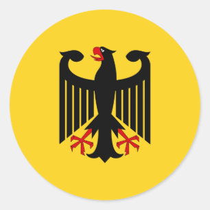 Deutschland Wappen-Aufkleber Runder Aufkleber