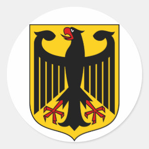 Deutschland-Wappen-Aufkleber Runder Aufkleber