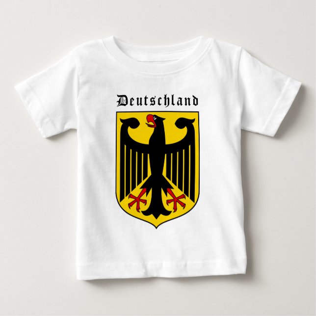 Deutschland-Wappen Baby T-shirt (Vorderseite)
