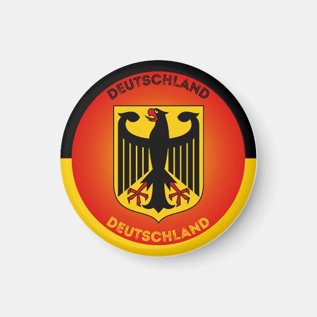 Deutschland-Wappen-Circle-Form Magnet (Vorne)
