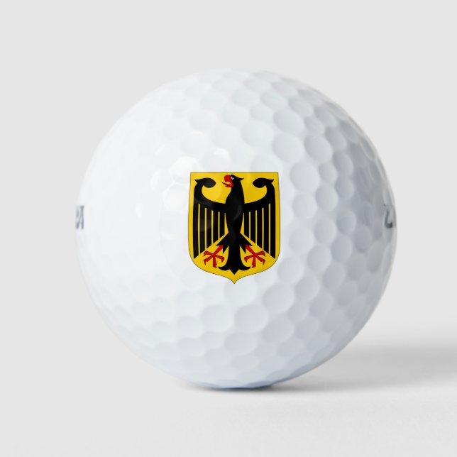 Deutschland Wappen Golf Balls Golfball (Vorderseite)