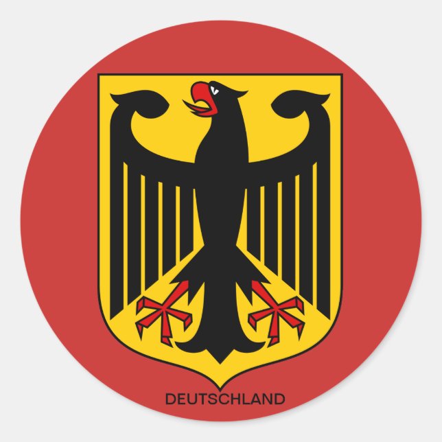 Deutschland Wappen Großer Aufkleber (Vorderseite)