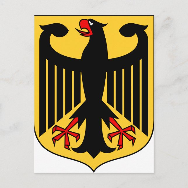 Deutschland-Wappen Postkarte (Vorderseite)