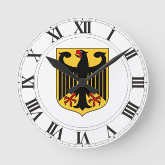 Deutschland-Wappen Runde Wanduhr
