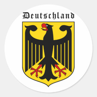 Deutschland Wappen Runder Aufkleber