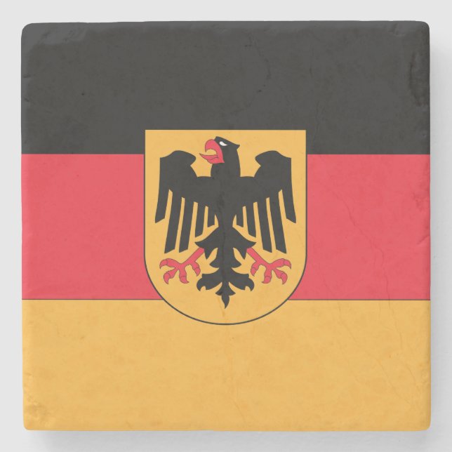 Deutschland-Wappen Steinuntersetzer (Vorderseite)