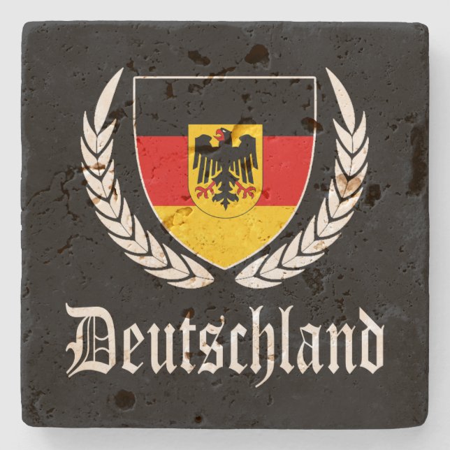 Deutschland-Wappen Steinuntersetzer (Vorderseite)